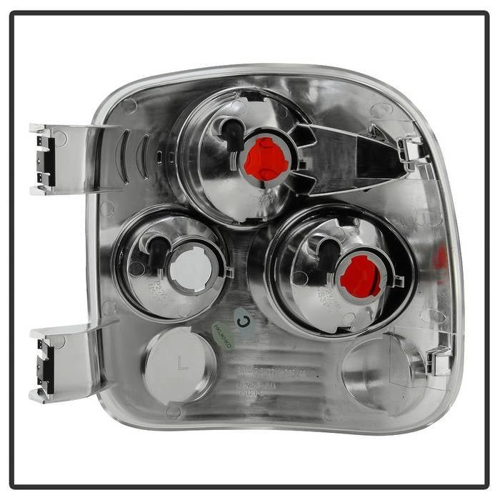 Chevy Silverado Stepside 99-04 Euro Style Tail Lights - Chrome