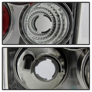 Chevy Silverado Stepside 99-04 Euro Style Tail Lights - Chrome - Image 4