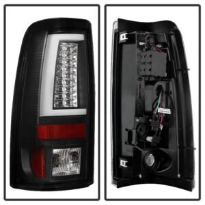 Chevy Silverado 1500/2500 99-02 / GMC Sierra 1500/2500/3500 99-07 Sierra Classic Tail Lights - Black - Image 3