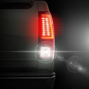 Chevy Silverado 1500/2500 99-02 / GMC Sierra 1500/2500/3500 99-07 Sierra Classic Tail Lights - Red Clear - Image 7