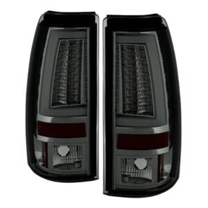 Chevy Silverado 1500/2500 99-02/ GMC Sierra 1500/2500/3500 99-06 and 2007 Sierra Classic Version 2 LED Tail Lights - Smoke - Image 1