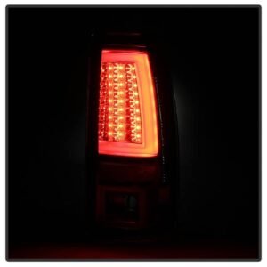 Chevy Silverado 1500/2500 99-02/ GMC Sierra 1500/2500/3500 99-06 and 2007 Sierra Classic Version 2 LED Tail Lights - Smoke - Image 2