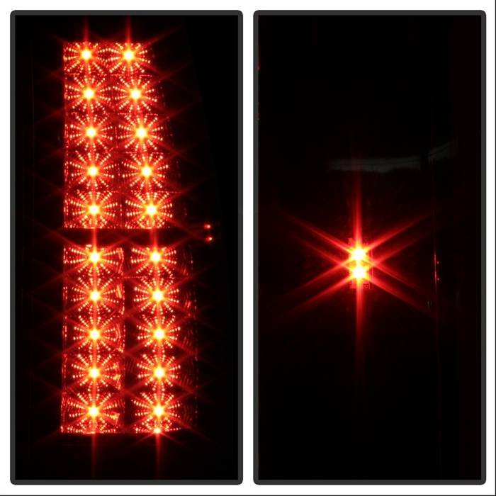 Chevy Suburban/Tahoe 07-14 / GMC Yukon/Yukon Denali 07-14 ( 08-13 excluding Hybrid Models ) - LED Tail Lights - Black