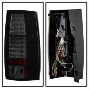 Chevy Suburban/Tahoe 07-14 / GMC Yukon/Yukon Denali 07-14 ( 08-13 excluding Hybrid Models ) - LED Tail Lights - Black Smoke - Image 2