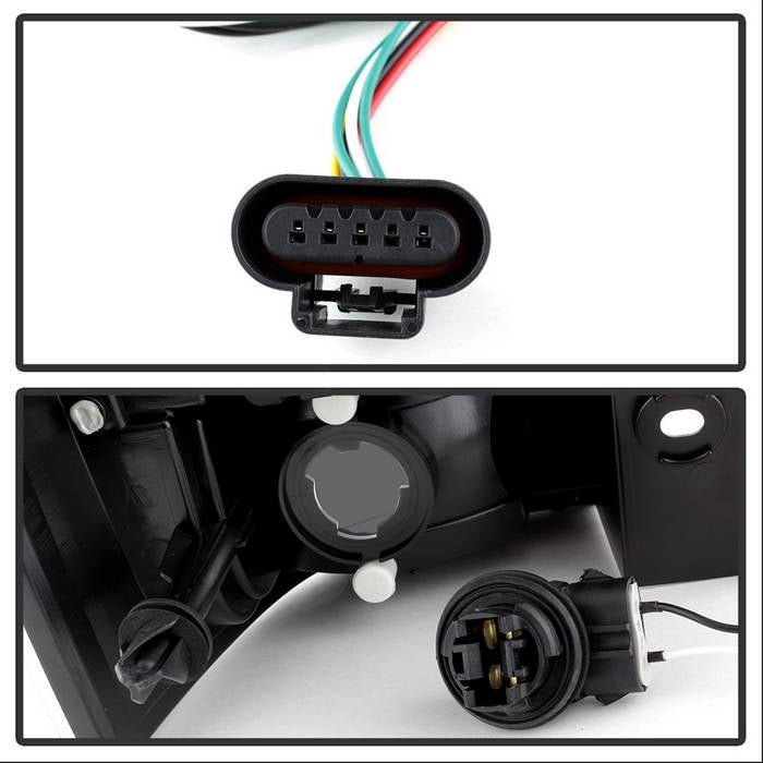 Chevy Suburban/Tahoe 07-14 / GMC Yukon/Yukon Denali 07-14 ( 08-13 excluding Hybrid Models ) - LED Tail Lights - Black Smoke