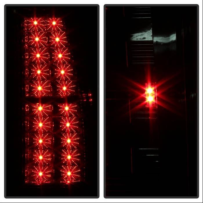 Chevy Suburban/Tahoe 07-14 / GMC Yukon/Yukon Denali 07-14 ( 08-13 excluding Hybrid Models ) - LED Tail Lights - Smoke