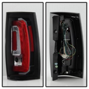 Chevy Suburban/Tahoe 07-14 / GMC Yukon/Yukon Denali 07-14 ( 08-13 excluding Hybrid Models ) Version 2 - Light Bar LED Tail Lights - Black - Image 2