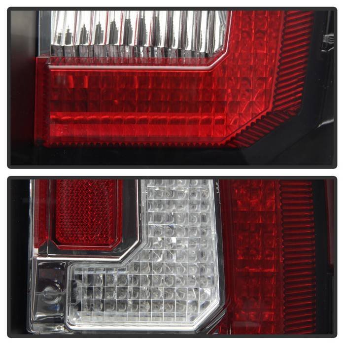Chevy Suburban/Tahoe 07-14 / GMC Yukon/Yukon Denali 07-14 ( 08-13 excluding Hybrid Models ) Version 2 - Light Bar LED Tail Lights - Black