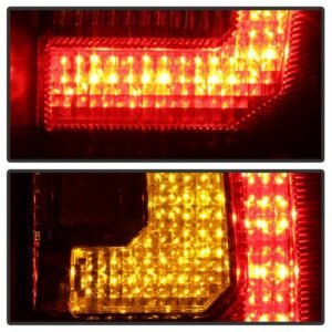Chevy Suburban/Tahoe 07-14 / GMC Yukon/Yukon Denali 07-14 ( 08-13 excluding Hybrid Models ) Version 2 - Light Bar LED Tail Lights - Black - Image 6
