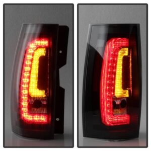Chevy Suburban/Tahoe 07-14 / GMC Yukon/Yukon Denali 07-14 ( 08-13 excluding Hybrid Models ) Version 2 - Light Bar LED Tail Lights - Black - Image 7
