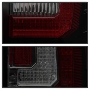 Chevy Suburban/Tahoe 07-14 / GMC Yukon/Yukon Denali 07-14 ( 08-13 excluding Hybrid Models ) Version 2 - Light Bar LED Tail Lights - Black Smoke - Image 3