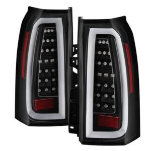Chevy Tahoe / Suburban 15-19 light bar LED Tail Lights - Black - Image 1