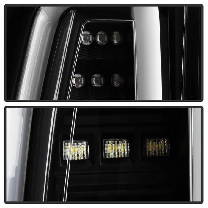 Chevy Tahoe / Suburban 15-19 light bar LED Tail Lights - Black