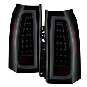 Chevy Tahoe / Suburban 15-19 light bar LED Tail Lights - Black Smoke - Image 1