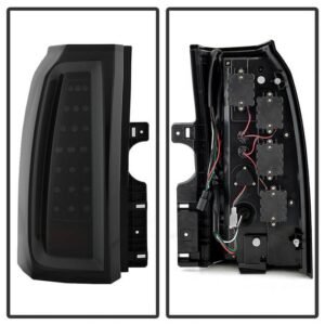Chevy Tahoe / Suburban 15-19 light bar LED Tail Lights - Black Smoke - Image 2