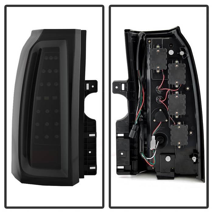 Chevy Tahoe / Suburban 15-19 light bar LED Tail Lights - Black Smoke