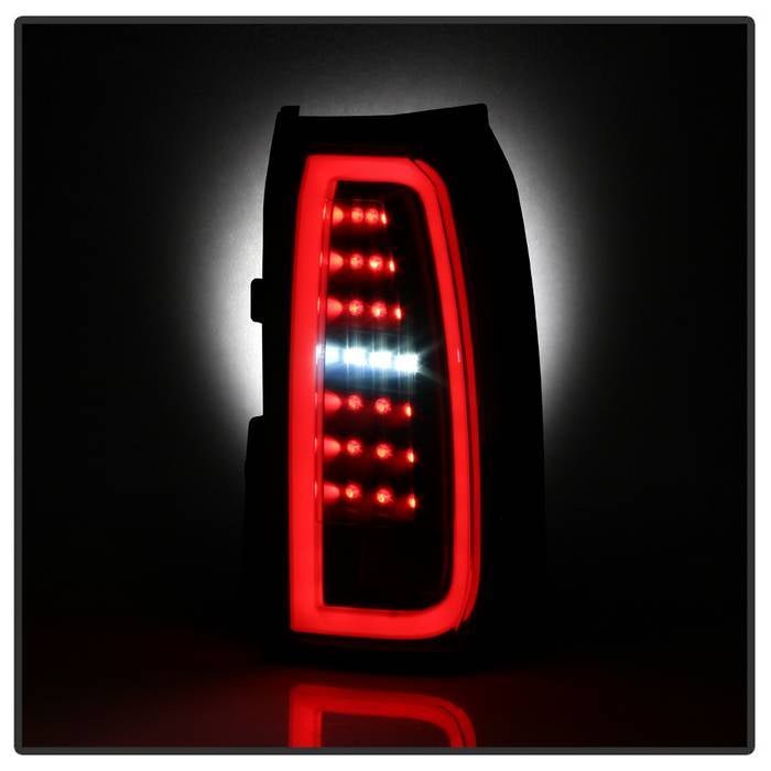 Chevy Tahoe / Suburban 15-19 light bar LED Tail Lights - Black Smoke