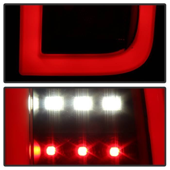 Chevy Tahoe / Suburban 15-19 light bar LED Tail Lights - Black Smoke