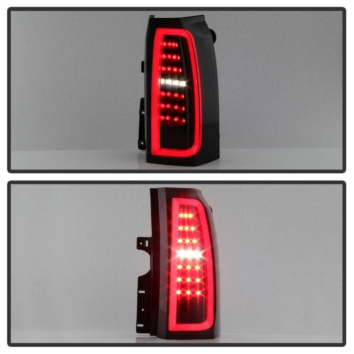 Chevy Tahoe / Suburban 15-19 light bar LED Tail Lights - Black Smoke