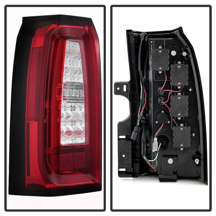 Chevy Tahoe / Suburban 15-19 light bar LED Tail Lights - Red Clear