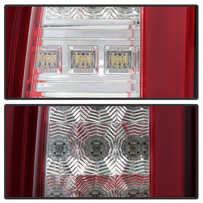 Chevy Tahoe / Suburban 15-19 light bar LED Tail Lights - Red Clear