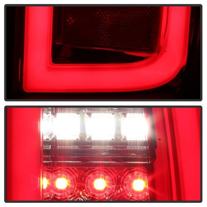 Chevy Tahoe / Suburban 15-19 light bar LED Tail Lights - Red Clear