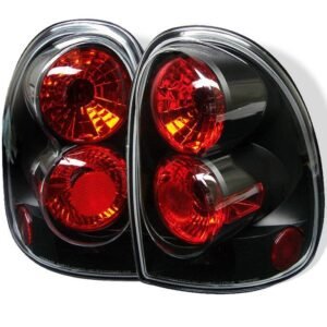 Dodge Caravan/Grand Caravan 96-00/Dodge Durango 98-03/Chrysler Town & Country 96-00/Plymouth Voyager/Grand Voyager 96-00 Euro Style Tail Lights Black - Image 1