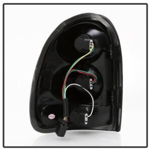 Dodge Caravan/Grand Caravan 96-00/Dodge Durango 98-03/Chrysler Town & Country 96-00/Plymouth Voyager/Grand Voyager 96-00 Euro Style Tail Lights Black - Image 3