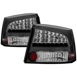 Dodge Charger 06-08 LED Tail Lights - Black - Image 1