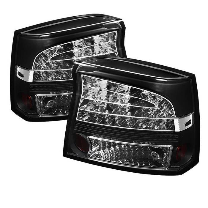 Dodge Charger 09-10 LED Tail Lights- Black