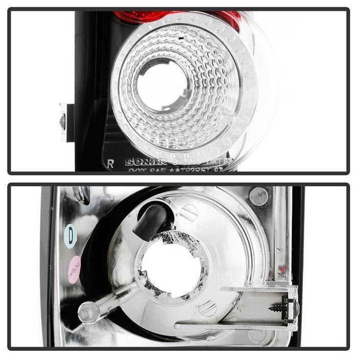 Dodge Dakota 97-04 Euro Style Tail Lights- Black