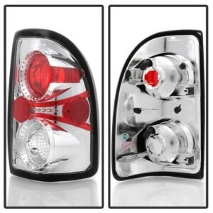Dodge Dakota 97-04 Euro Style Tail Lights - Chrome - Image 2
