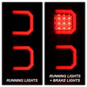 Dodge Durango 04-09 LED Tail Lights  - Black - Image 10