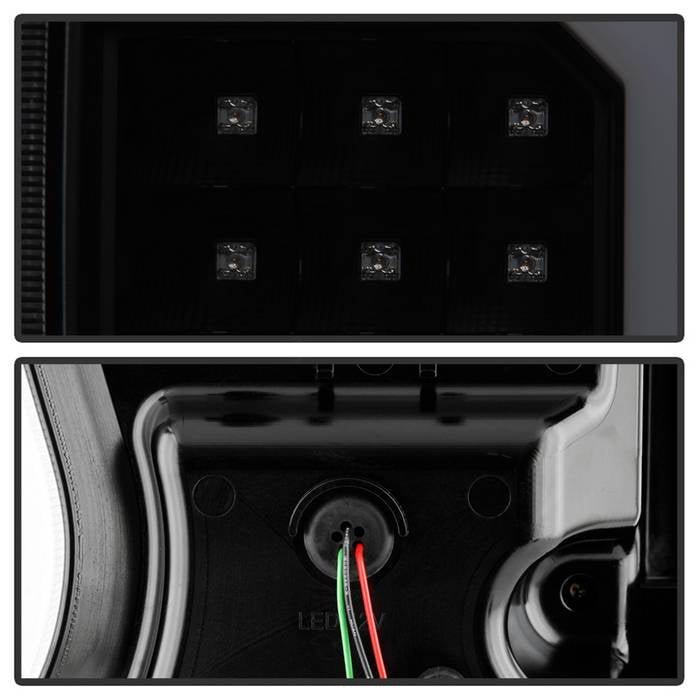 Dodge Durango 04-09 LED Tail Lights - Black Smoke