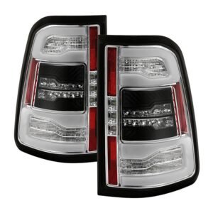 Dodge Ram 1500 2019-2020 Halogen Model LED Tail Light - Chrome - Image 1