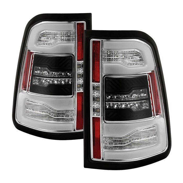 Dodge Ram 1500 2019-2020 Halogen Model LED Tail Light - Chrome