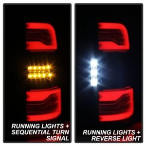 Dodge Ram 1500 2019-2020 Halogen Model LED Tail Light - Chrome - Image 10