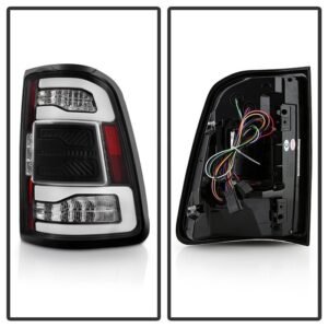 Dodge Ram 1500 2019-2020 Factory LED Model with Blind Spot Monitor LED Tail Lights - Black - Image 2