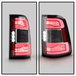 Dodge Ram 1500 2019-2020 Factory LED Model with Blind Spot Monitor LED Tail Lights - Black - Image 5