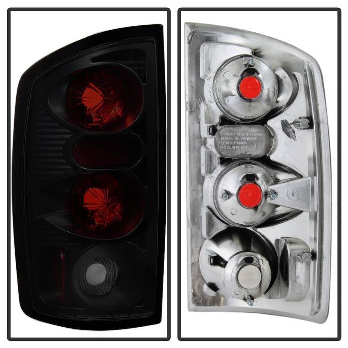 Dodge Ram 02-06 1500 / Ram 2500/3500 03-06 Euro Style Tail Lights - Black Smoke