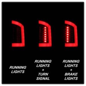 Dodge Ram 02-06 1500 / Ram 2500/3500 03-06 Version 3 LED Tail Light - Black Smoke - Image 9