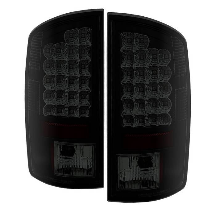 Dodge Ram 07-08 1500 / Ram 07-09 2500/3500 LED Tail Lights - Black Smoke