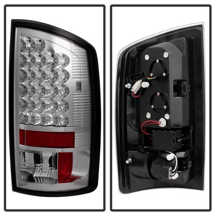 Dodge Ram 07-08 1500 / Ram 07-09 2500/3500 LED Tail Lights - Chrome