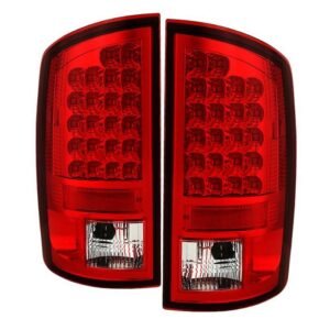 Dodge Ram 07-08 1500 / Ram 07-09 2500/3500 LED Tail Lights - Red Clear - Image 1