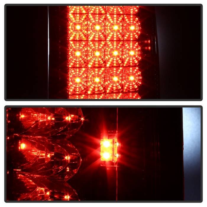 Dodge Ram 07-08 1500 / Ram 07-09 2500/3500 LED Tail Lights - Red Clear