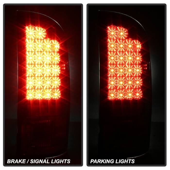 Dodge Ram 07-08 1500 / Ram 07-09 2500/3500 LED Tail Lights - Red Clear