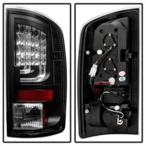 Dodge Ram 07-08 1500 / Ram 07-09 2500/3500 Version 2 LED Tail Lights - Black - Image 2