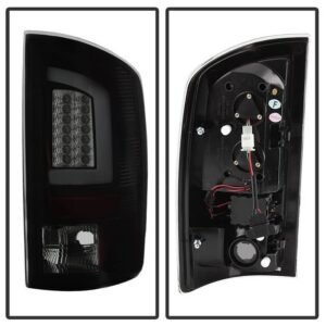 Dodge Ram 07-08 1500 / Ram 07-09 2500/3500 Version 3 Light Bar LED Tail Lights - Black Smoke - Image 2