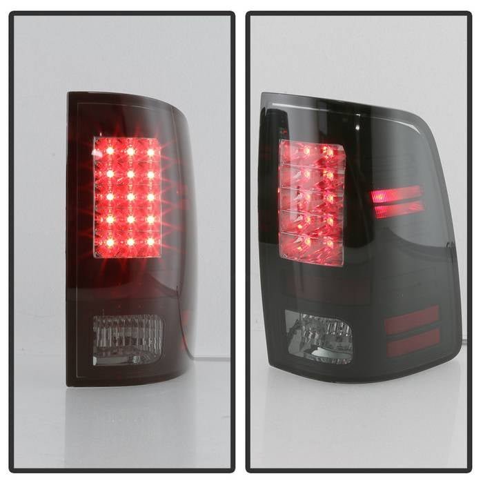 Dodge Ram 1500 09-18 / Ram 2500/3500 10-18 LED Tail Lights - Black Smoke