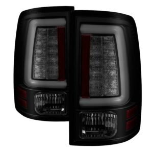 Dodge Ram 1500 09-18 / Ram 2500/3500 10-18 Light Bar LED Tail Lights - Black Smoke - Image 1
